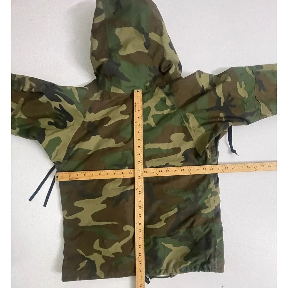 US Military ECWCS Gen 1 Woodland Camo Parka Cold Weather Jacket Small Short